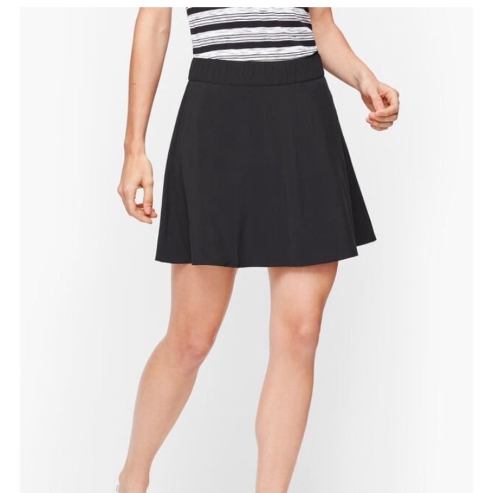 Talbots Black Athletic Tennis Skirt with Shorts